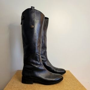 Sam Edelman Black Leather Riding Boots